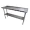 Bk Resources Work Table Stainless Steel Undershelf, Plastic feet 1.5" Riser 72"x18" SVTR-1872 - alternate 5